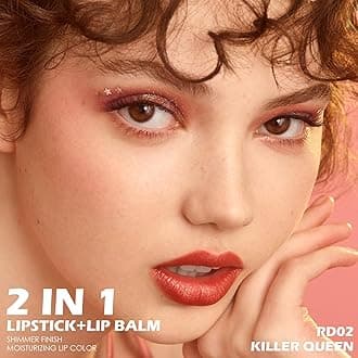 FOCALLURE Moisturizing Shiny Lipstick,Pearl Shimmery Finish,Hydrating Tinted Lip Balm with Creamy Texture,Long Lasting High Pigmented Lip Stain,Killer Queen