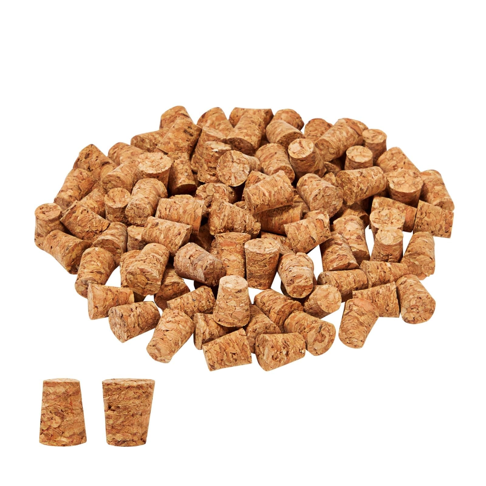 小さなコルクStoppers – 100枚パックMiniコルクStoppers、テーパーコルクボトルプラグ、サイズ1