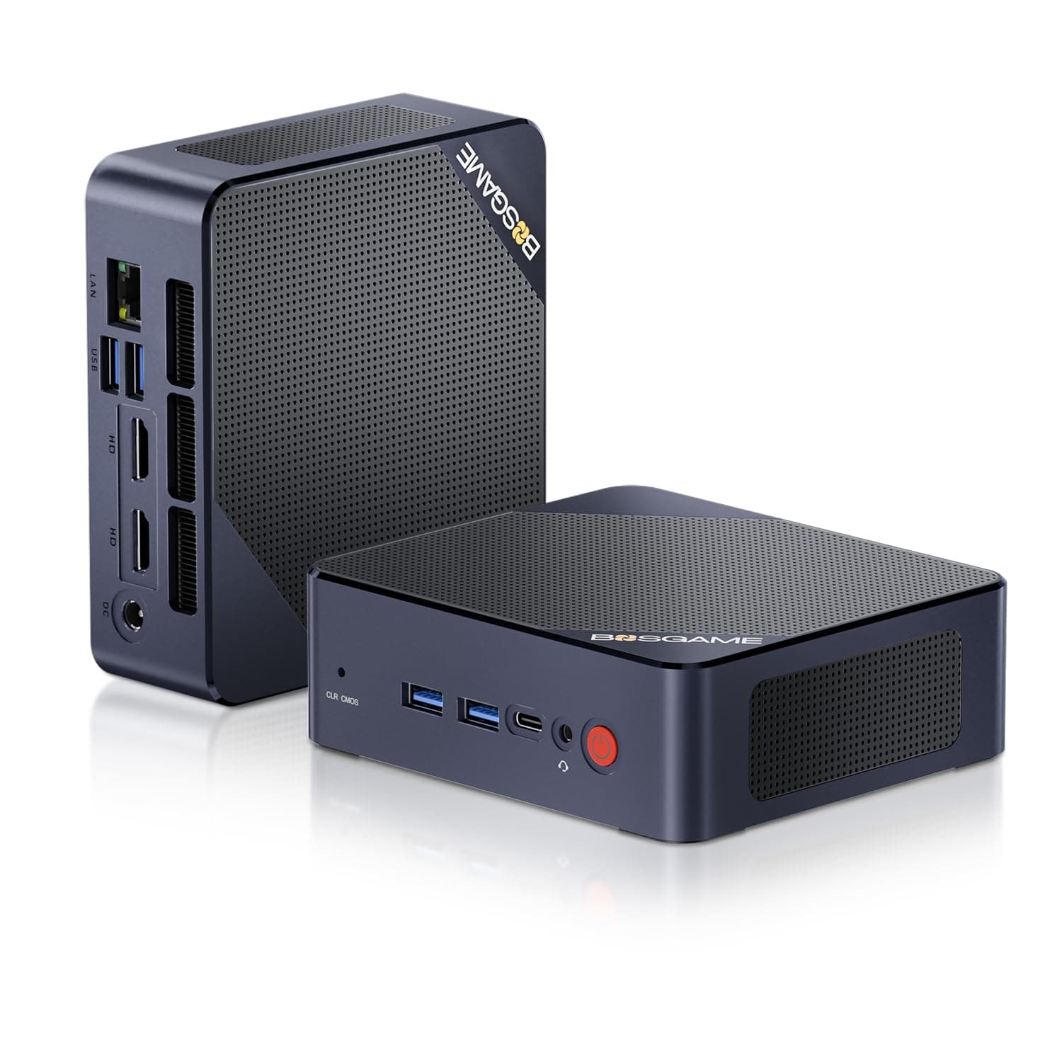 BOSGAME B95 Mini PC Desktop Computers, Intel 12th Gen N95, 16GB DDR4 RAM, 512GB M.2 SSD, Dual HDMI, Type-C, 4K UHD, WiFi 5, BT 5.0, Compact Silent PC for Home Theater, Streaming, Office