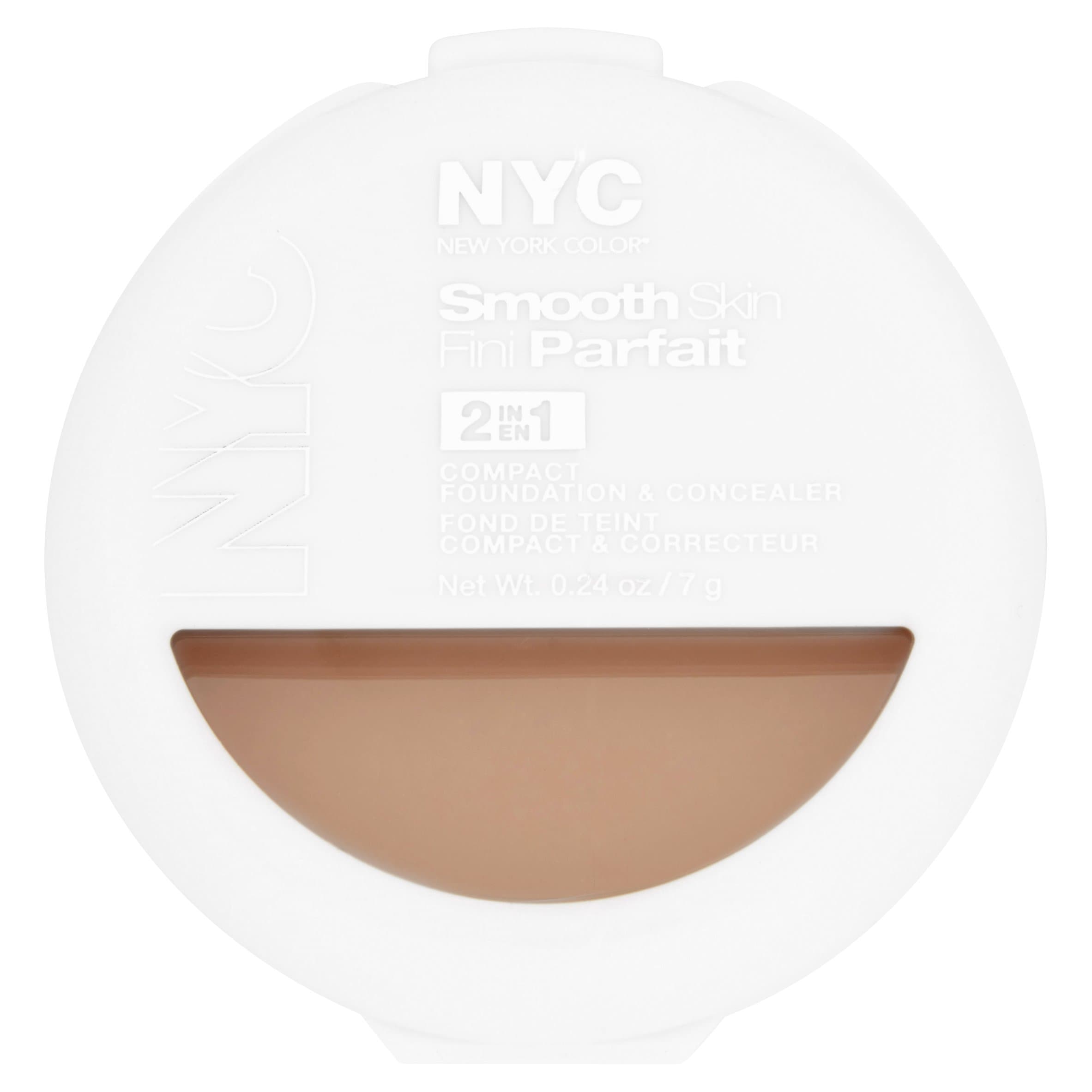 NYCSmooth Skin 2 In 1 Compact Foundation and Concealer - Medium