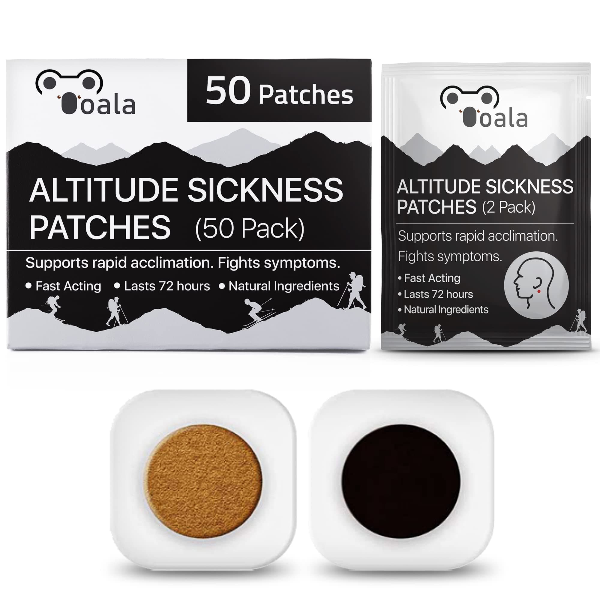 Altitude Sickness Prevention Patches | Supports Rapid Acclimation, Boosts Oxygen Intake, Fights Symptoms | Pack of 50