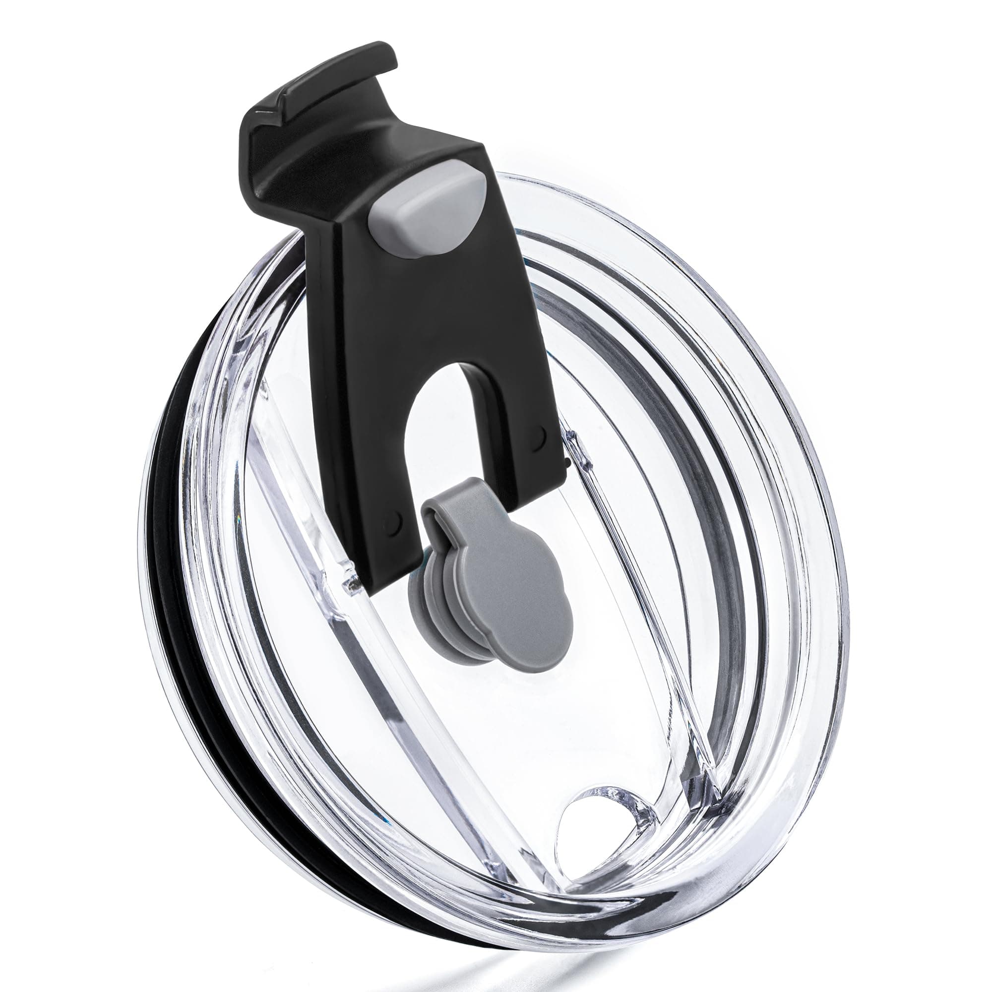 Replacement Lid for 20 oz Yeti Rambler,Old Style Rtic and More,Straw Friendly,20 oz Tumbler Lids,Cup Cover (Black)