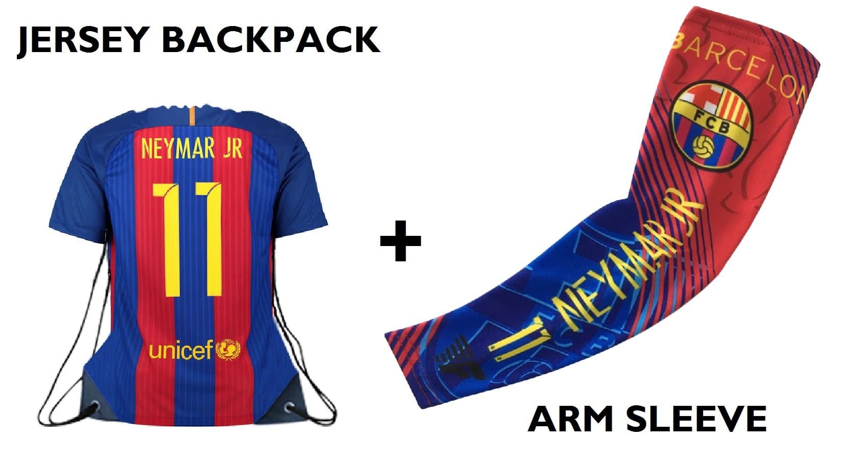 Fan Jersey Drawstring Backpack Gym Bag Matching Compression Shooter Arm Sleeve