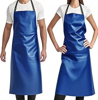 GoldPig Waterproof Apron, 40 Inch 10/4/2 Pack Rubber Apron, Chemical Resistant, Adjustable for Butcher, Barbecue