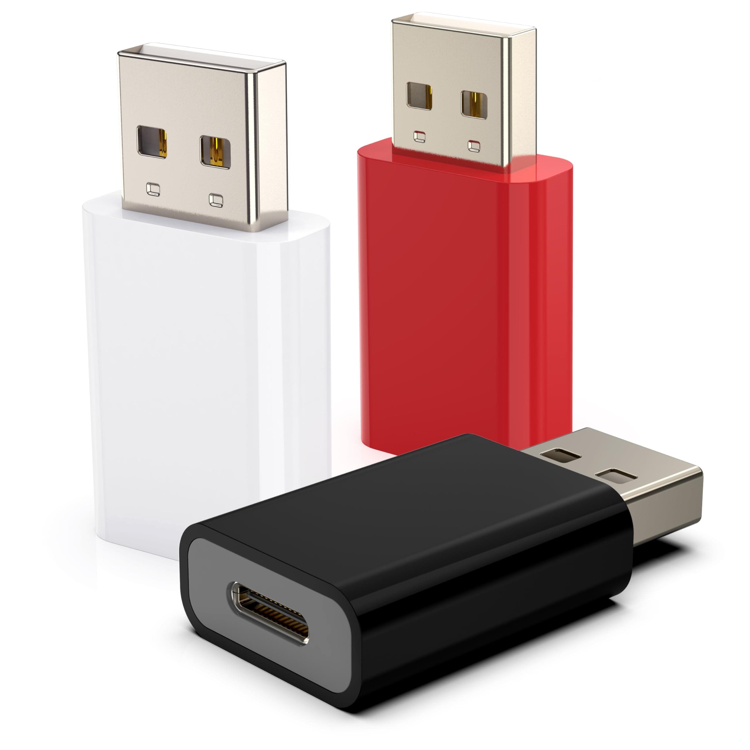 USB to USB-C Adapter,Type-C Female to USB-A Male Adapter Compatible with Apple MagSafe,Watch 10/9/8/7/SE/Ultra,Car,iPhone 16 15 14 13 12 Mini Pro Max,iPad,Galaxy,Pixel 5,CarPlay,Wall Plug