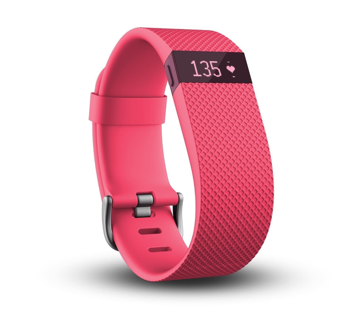 Fitbit Charge HR Wireless Activity Wristband (Pink, Large)