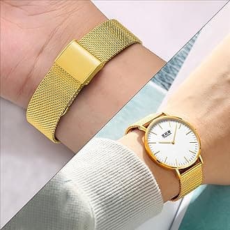 Mesh Watch Band Metal - Black Quick Release Watch Bands for Men Women - Stainless Steel Smart Watches Strap Bracelet Replacement - 10mm 12mm 14mm 16mm 18mm 20mm 22mm