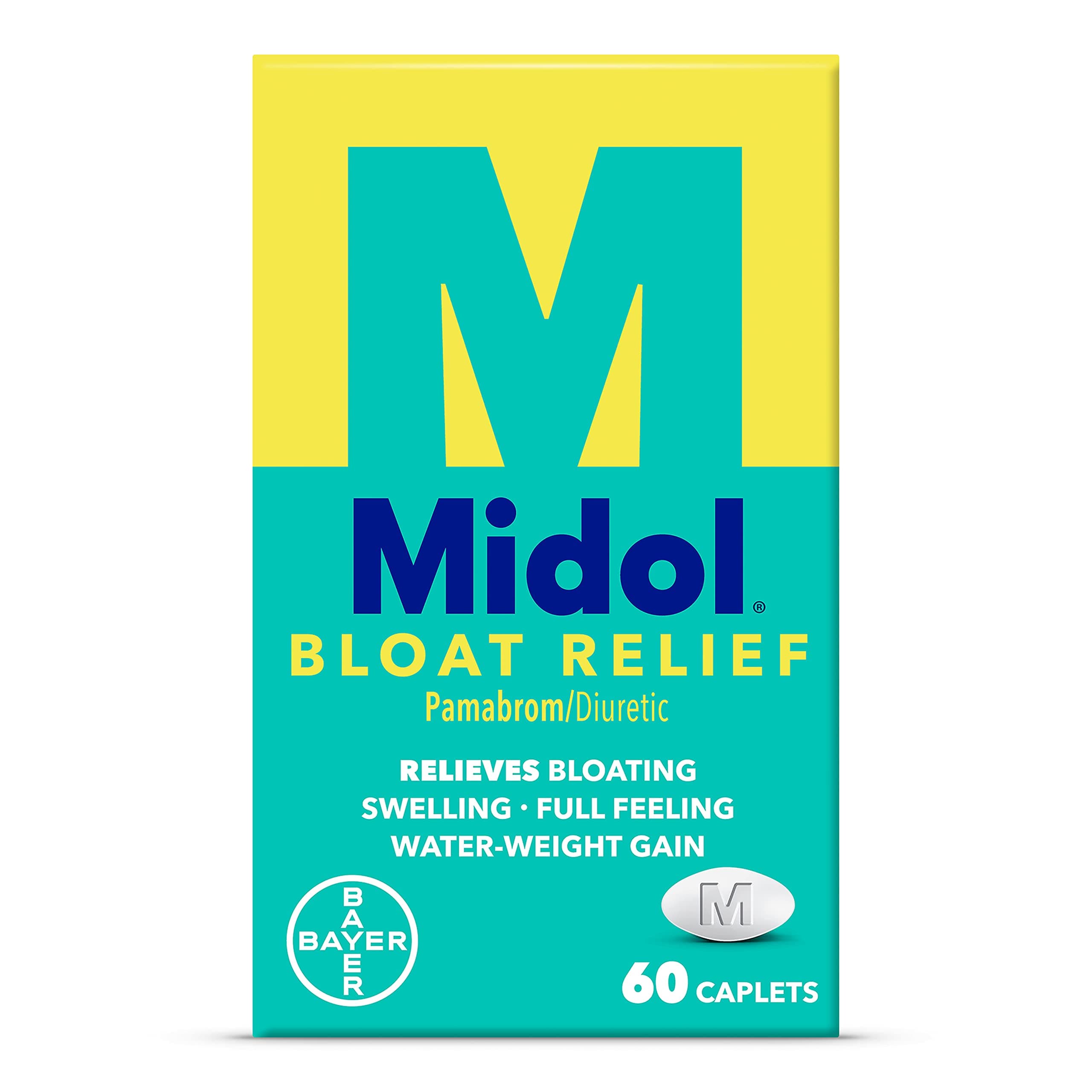 Bloat Relief, Caplets with Pamabrom, 60 Count