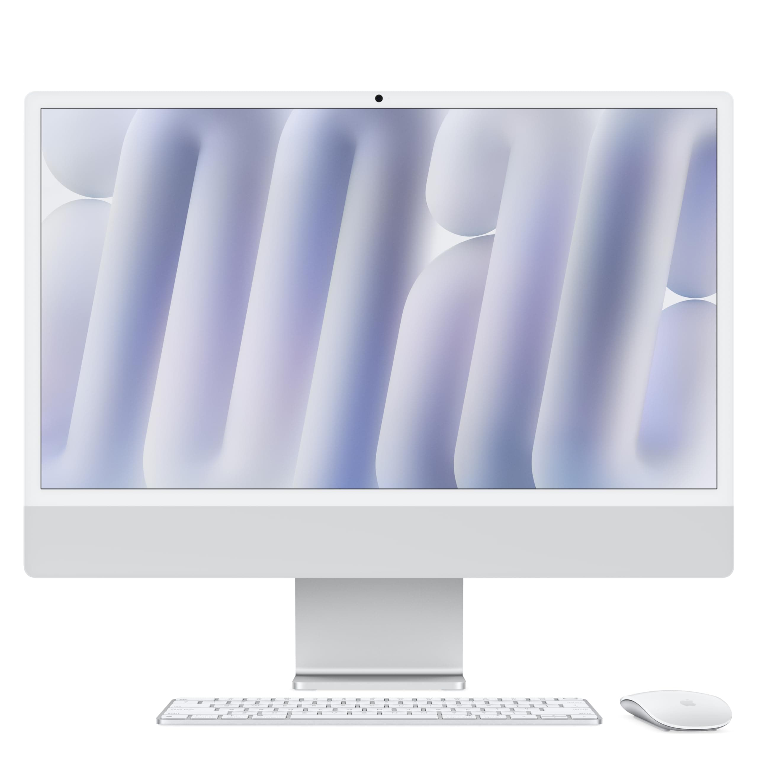 2024 iMac All-in-One Desktop Computer with M4 chip with 10-core CPU and 10-core GPU: Built for Apple Intelligence, 24-inch Retina Display, 16GB Unified Memory, 512GB SSD Storage; Silver