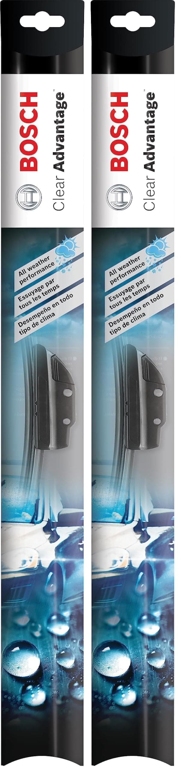 BOSCH 22CA Clear Advantage Beam Wiper Blade; 22" - Single (Pack of 2)