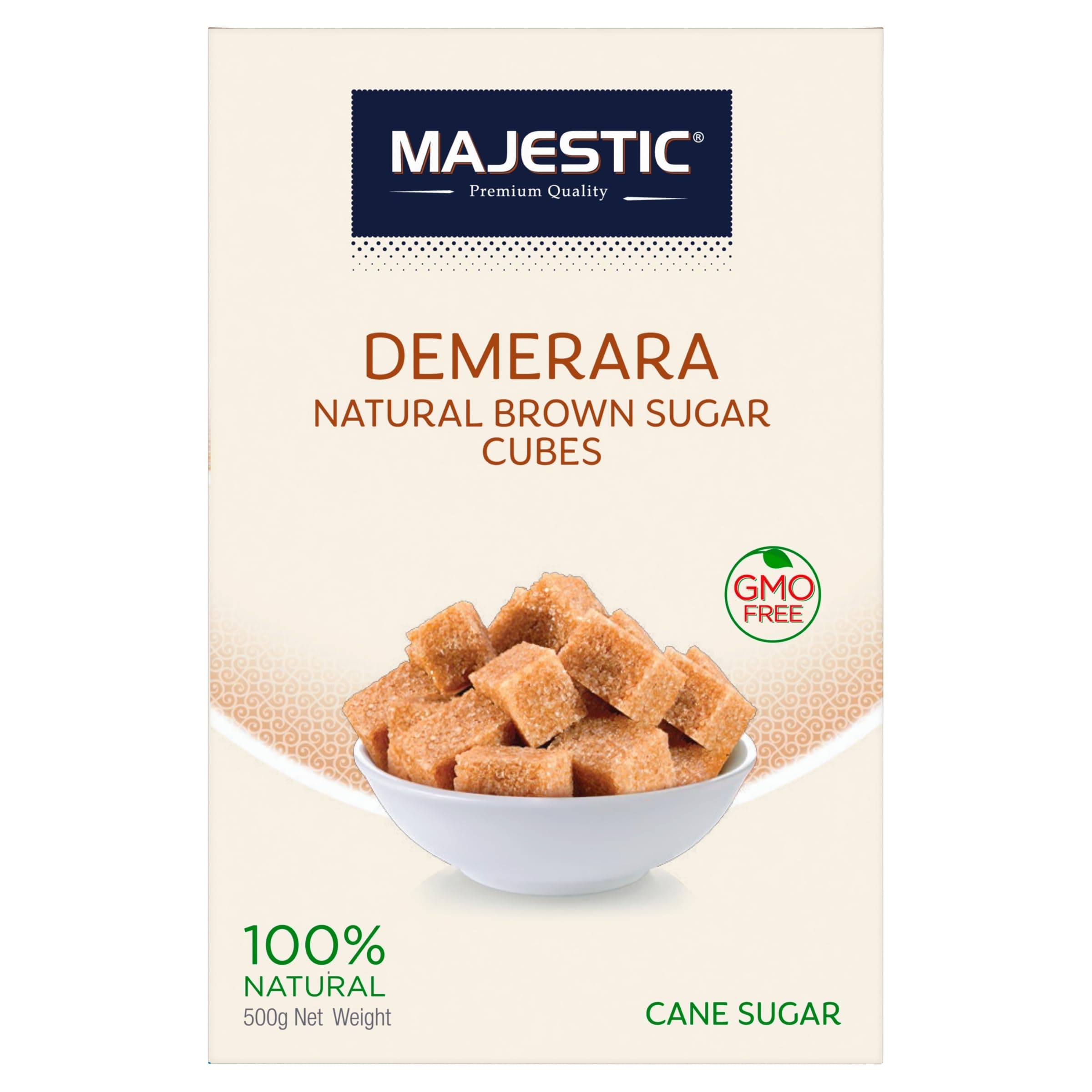 Majestic Demerara Brown Sugar Cube 500 gm