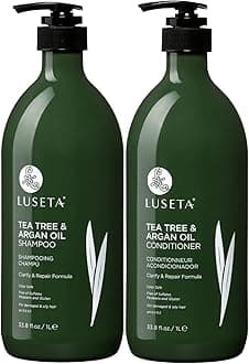LUSETA Tea Tree & Argan Oil Conditioner and Shampoo Set 33.8 oz ea