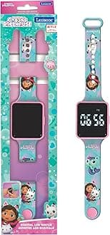 Lexibook, DMW060 Series Digital Watch, 12 or 24 Hour Time Display, purple, Gabby Dollhouse