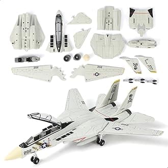 - F-14 Tomcat 3D Quick Build Model Kit – Fighter Jet Aircraft Puzzle, Precision DIY Military Aircraft Building Kit for Adults, Collectible Display Aviation Hobby, STEM Engineering Gift