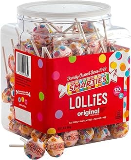 Ce De Candy Inc Smarties Pops 120 Piece Jar