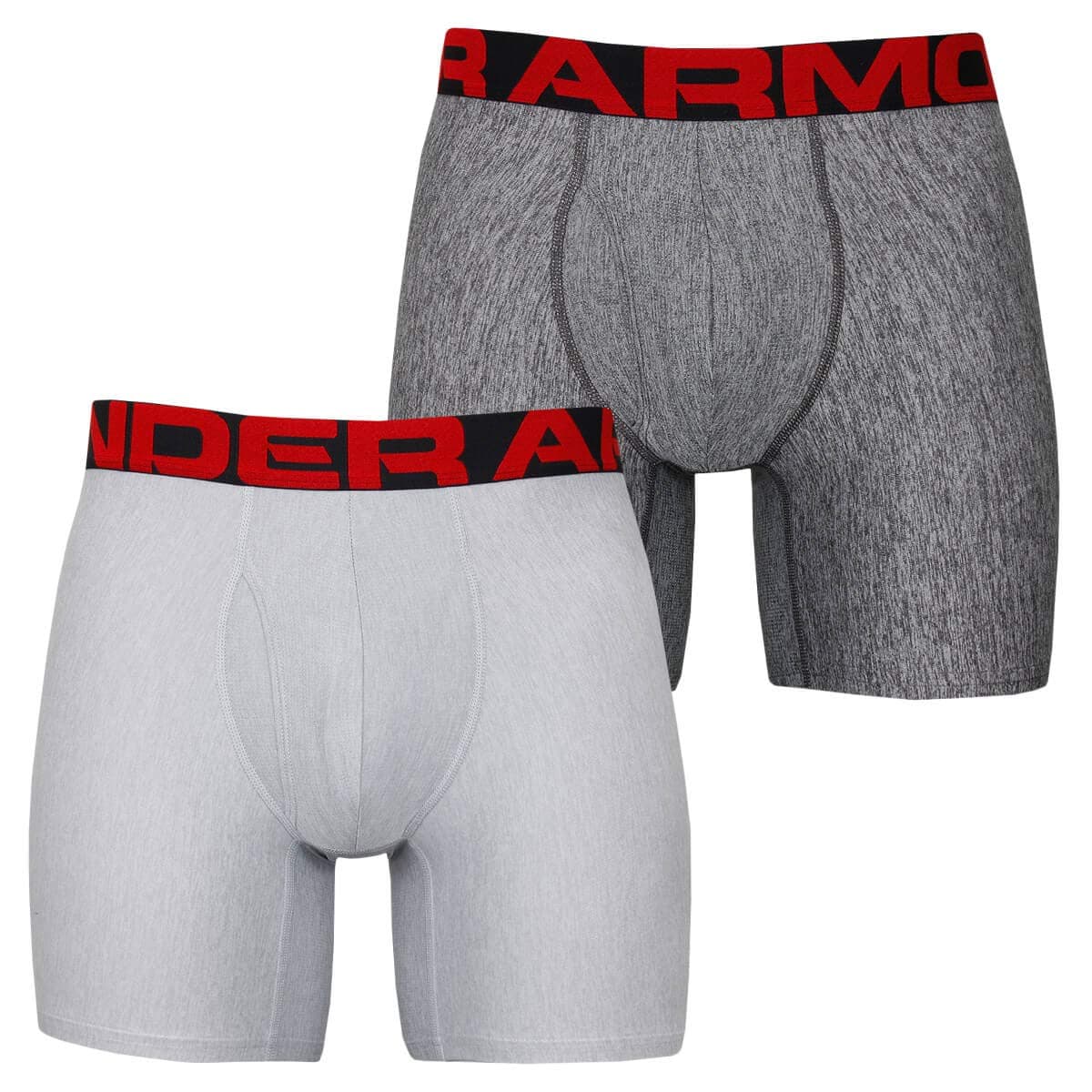 Under Armourmens Tech 6in 2 Pack Boxer Shorts