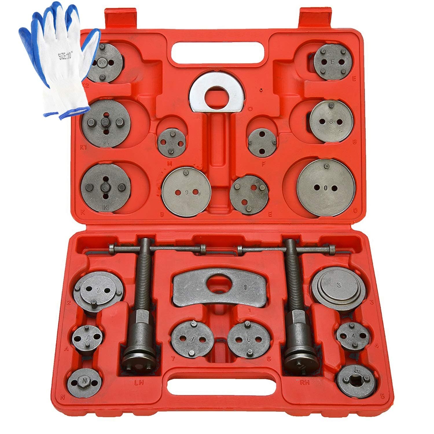 8MILELAKE Disc Brake Caliper Compressor Wind Back Tool 24pc Professional Caliper Tool Set