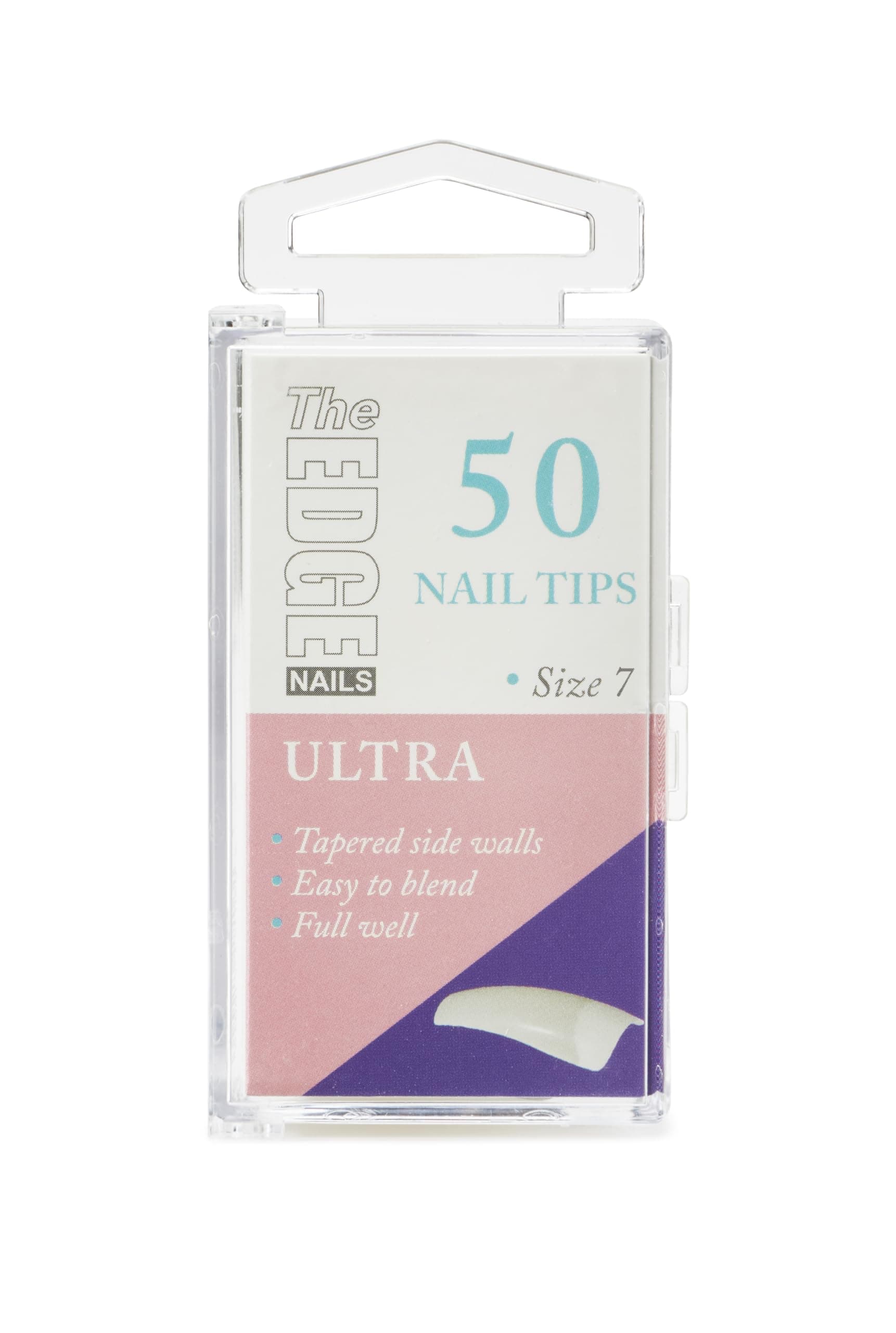 THE EDGE Ultra Nail Tips Size 7 (50 pack) - Strong Nail Tips
