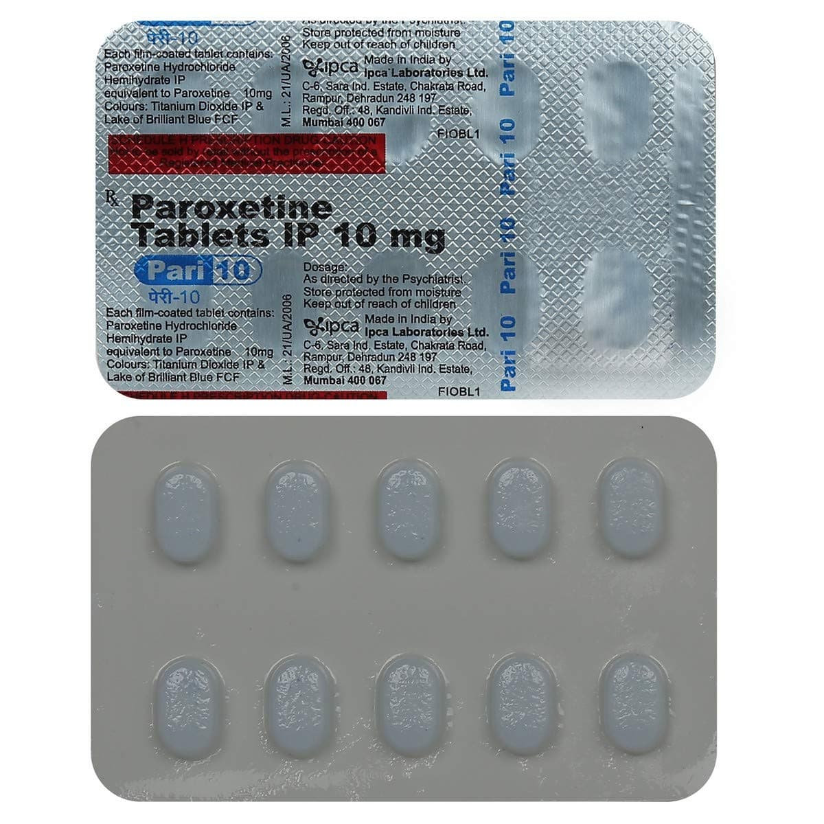 Pari 10 - Strip of 10 Tablets