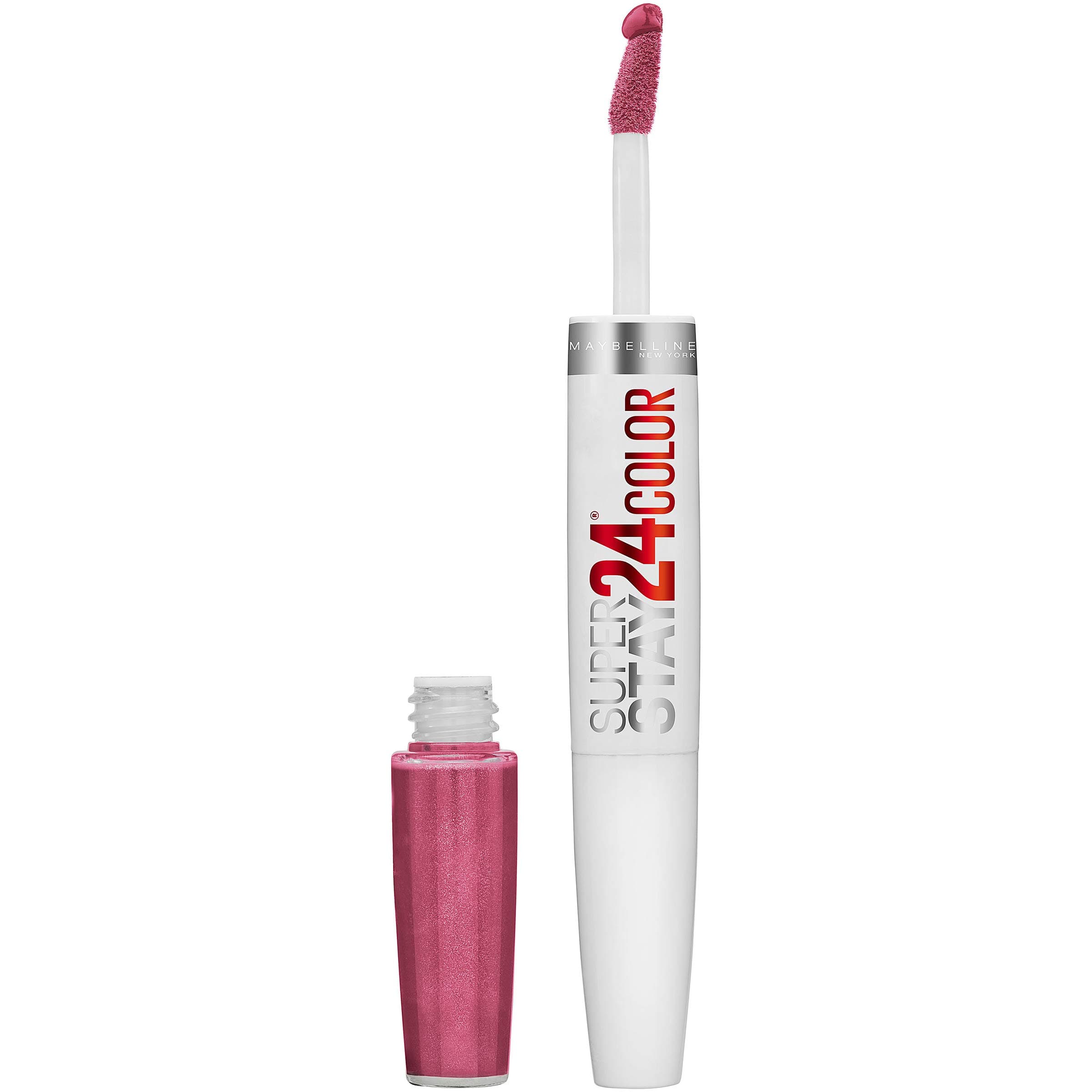 Maybelline Super Stay 24, 2-Step Liquid Lipstick Makeup, Long Lasting Highly Pigmented Color with Moisturizing Balm, Blush On, Pink, 1 Count
