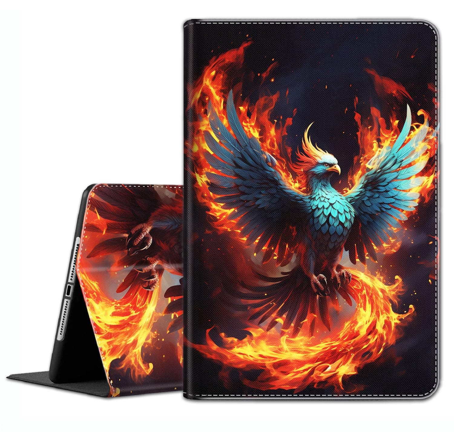 Case for Samsung Galaxy Tab S6 Lite 10.4 Inch 2022/2020 Model (SM-P610/P613/P615/P619) - Slim Fit Standing Cover with Auto Sleep/Wake for Galaxy Tab S6 Lite 10.4，Flaming Phenix