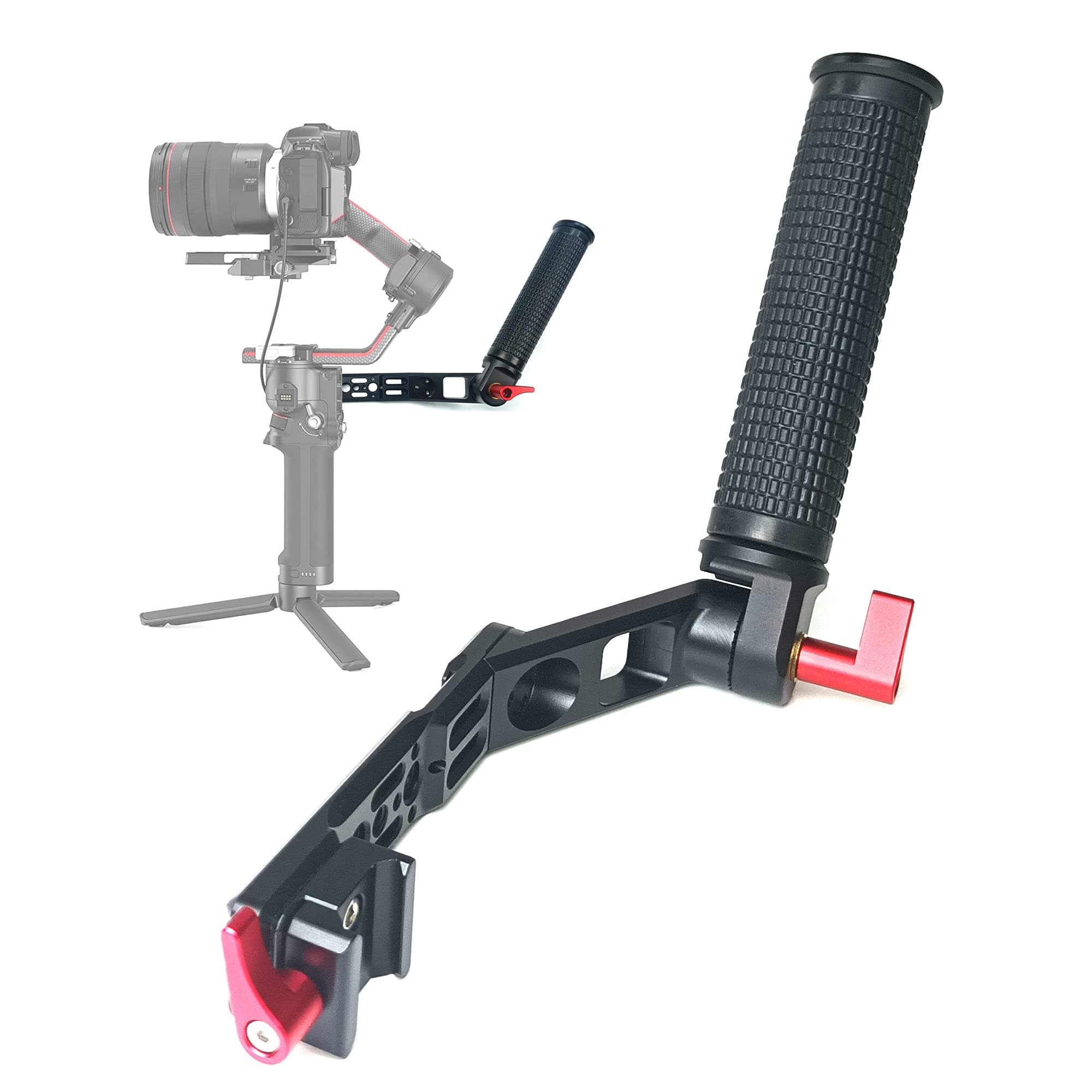 Peastrex Handle Grip for DJI Ronin RS 3 RS 3Pro RS 2 RSC 2 Gimbal Handheld Stabilizer, 200 Degree Adjustable Foldable Ergonomic Handgrip