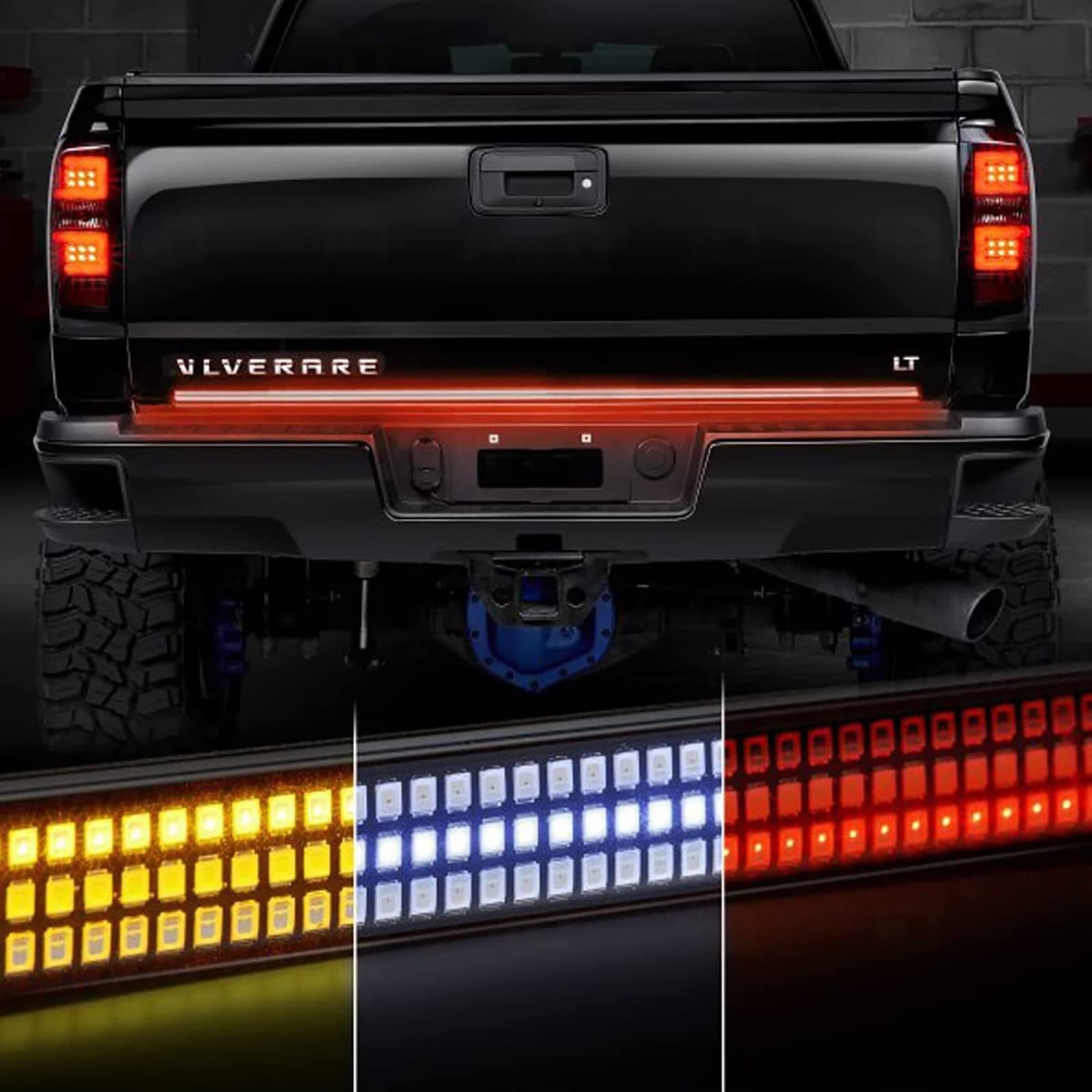 triple row 60 inch tailgate light bar
