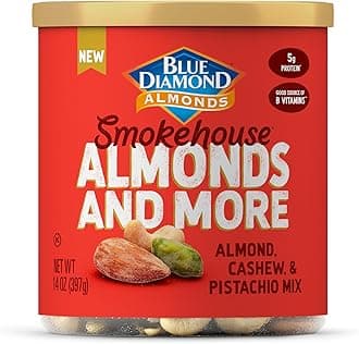 Mixed Nuts Smokehouse Flavored Deluxe Snack Nuts, Almonds, Pistachios and Cashews, 396.9 g Tin (Pack of 1)