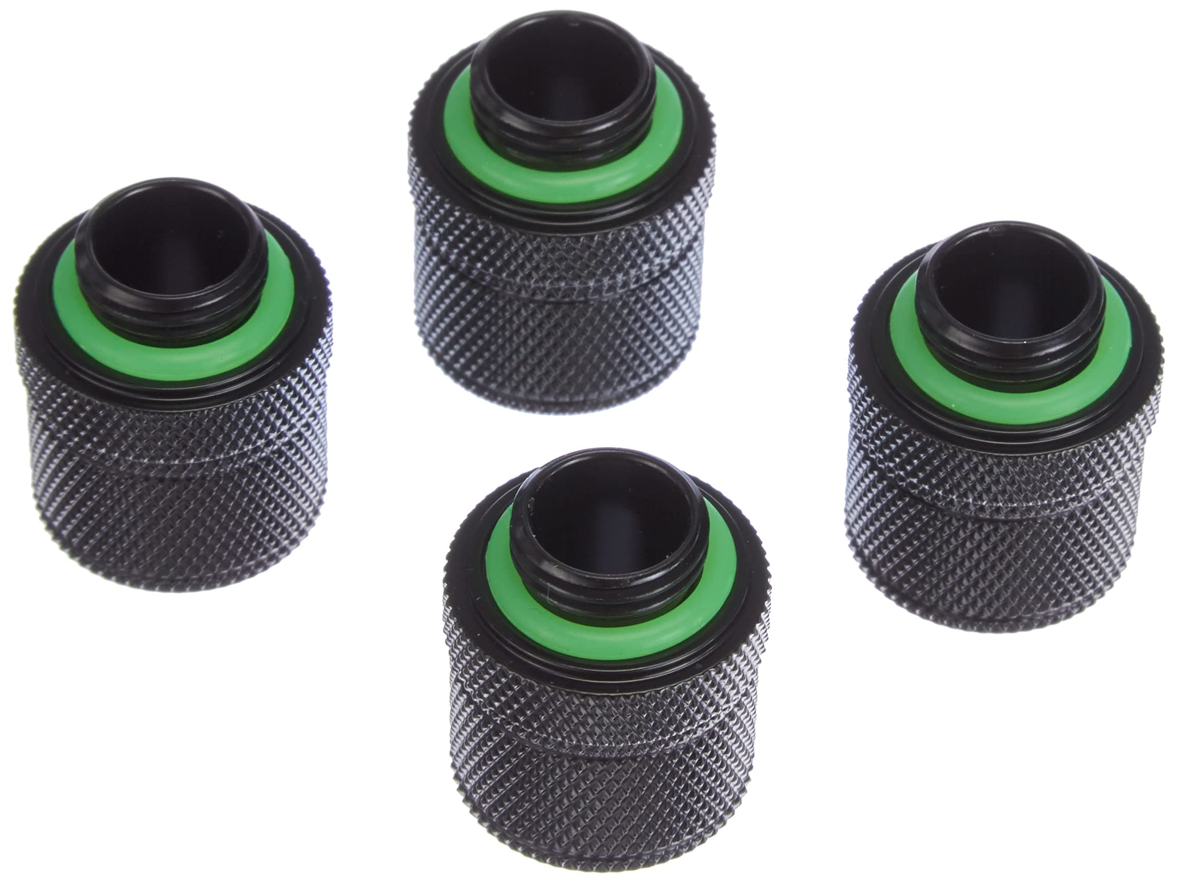 Hydro X Series Xf Compression 10/13mm (3/8"/ 1/2") ID/OD Fittings Four Pack, Black, CX-9051002-WW