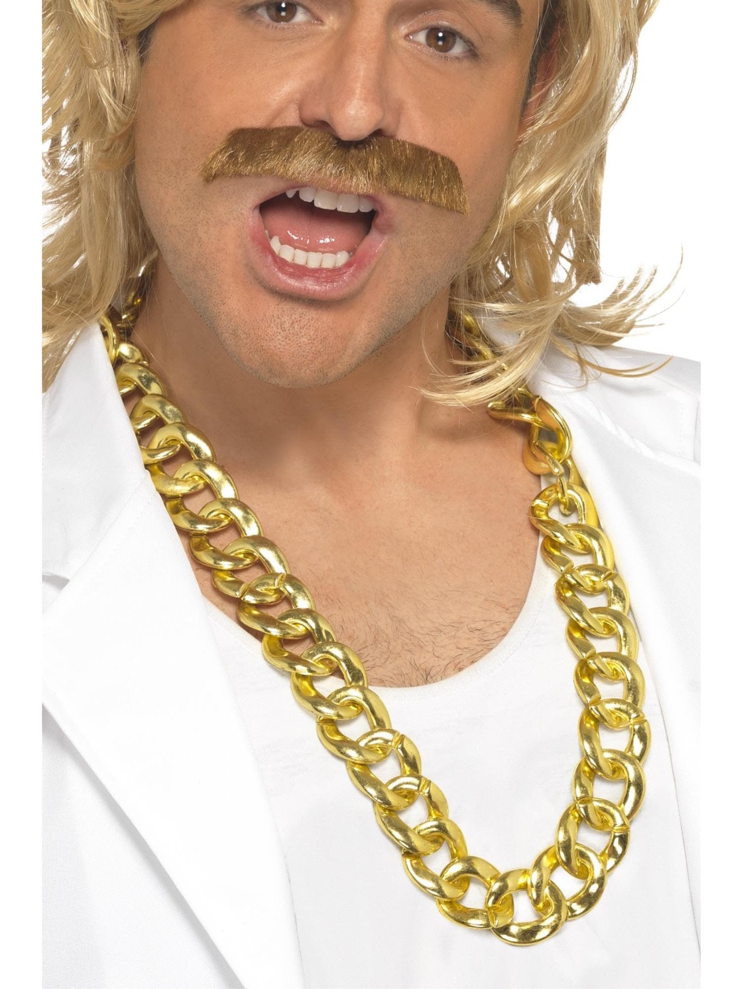 Chunky Gold Necklace Costume Accessory