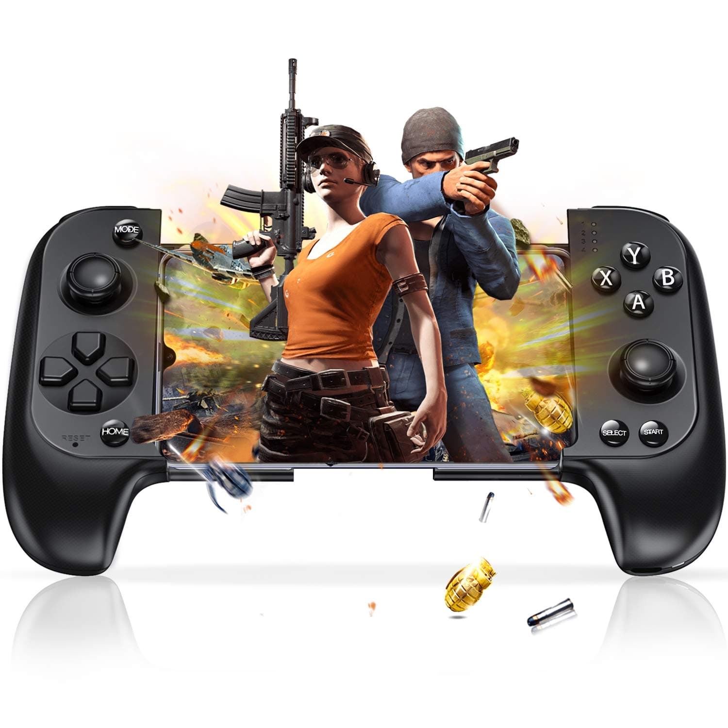 ESYWEN Mobile Controller for PUBG, Telescopic Mobile Android & iPhone Game Controller Trigger Gamepad