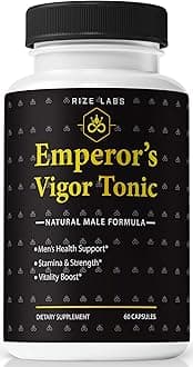 rize labs - Emperor's Vigor Tonic for Men, All Natural Dietary Supplement to Improve Performance, Capsules to Promote Stamina and Energy (60 Capsules)