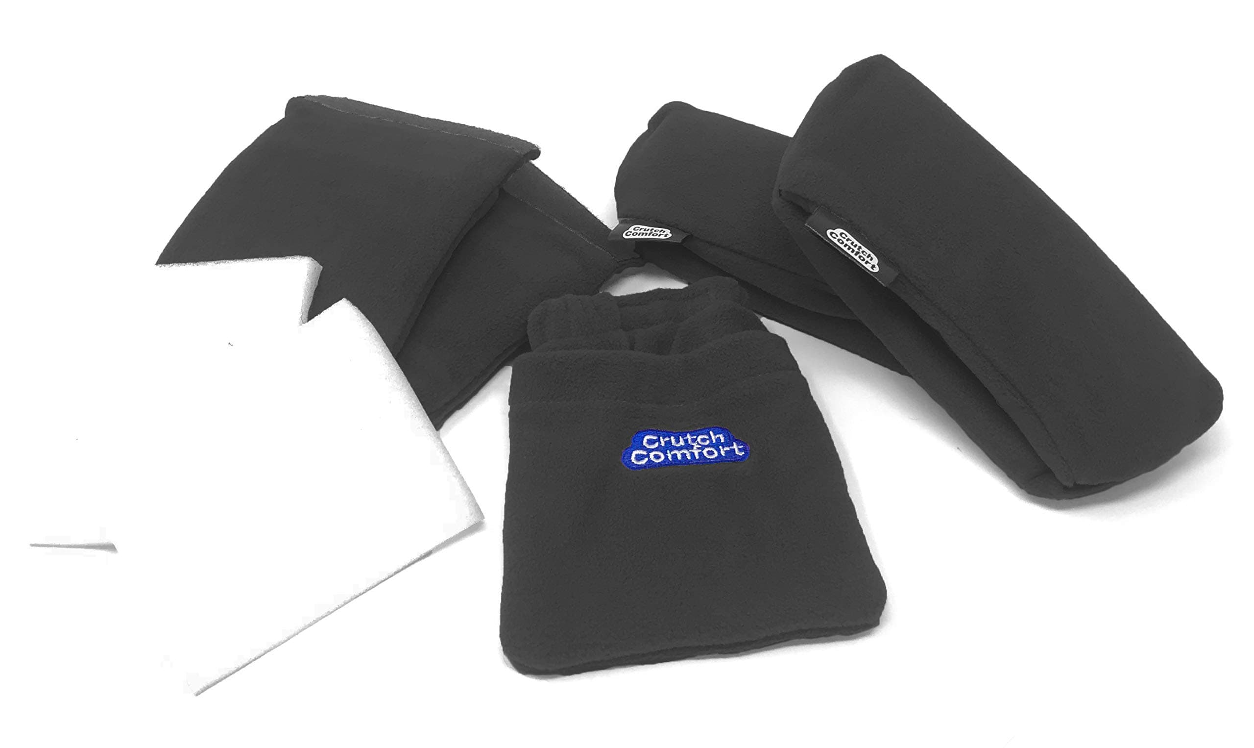 Crutch ComfortUniversal 5-Piece"Get Well Soon" Gift Bundle (Classic Black)