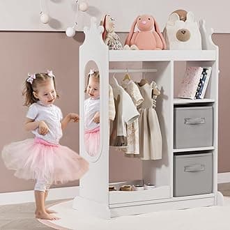 KIDINIX Large White Children's Wardrobe