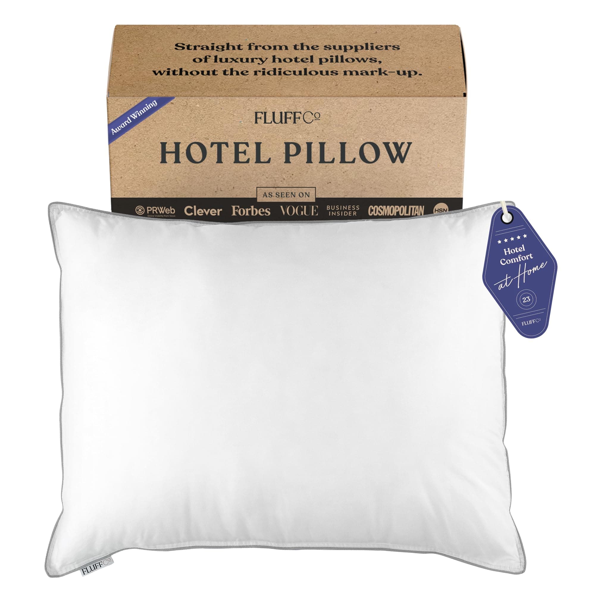 Down Pillow/Hotel Pillow Soft (Standard Size Pillow, Down Feather Pillow) 5-Star Hotel Quality Goose Down Pillow (Soft, Standard)