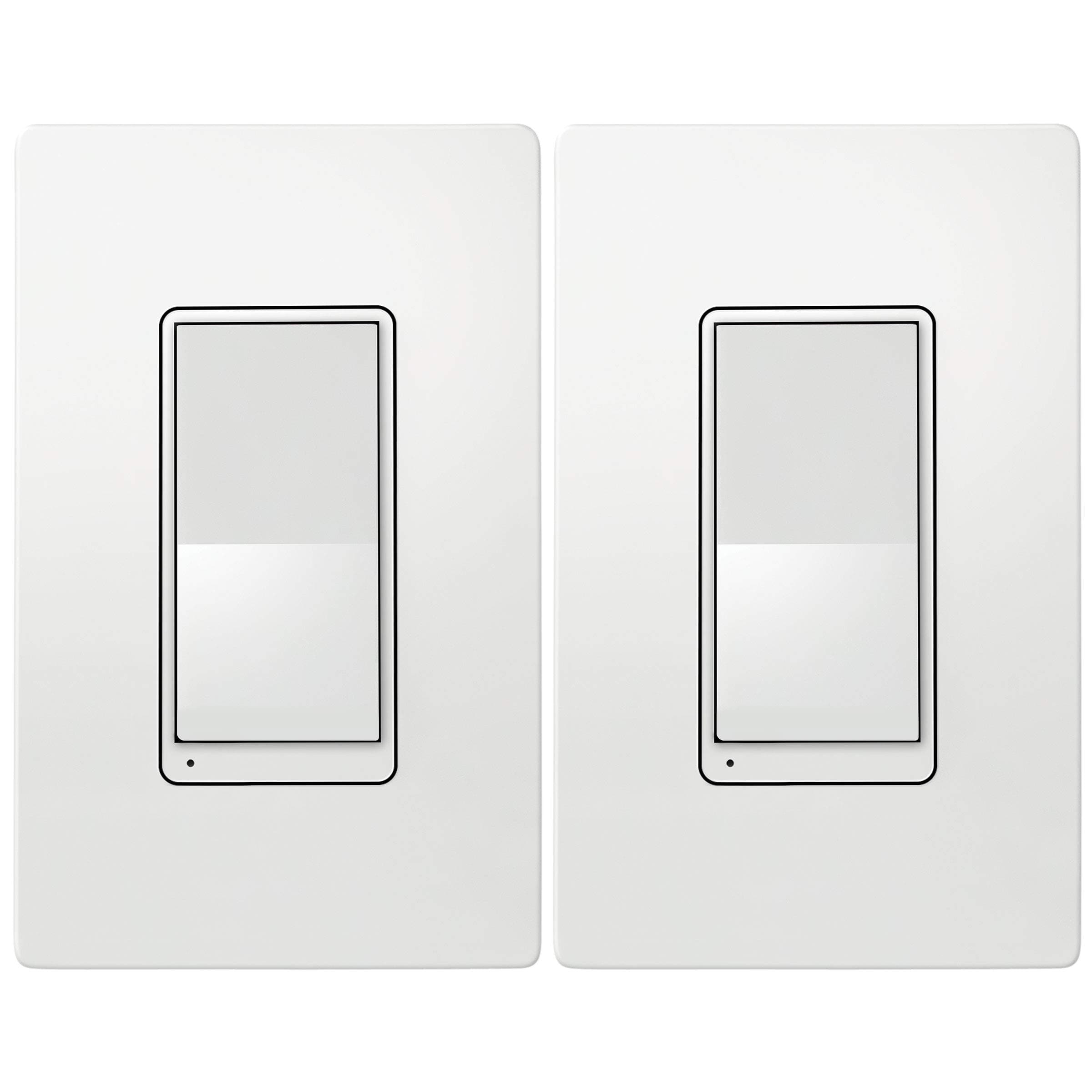 TOPGREENER Add-On Switch for TGWF500D Wi-Fi Dimmer (cannot be used as a standalone switch, requires TGWF500D to work), Auxiliary Switch to create 3-Way Connection, In-Wall Installation, TGWF3K, 2-Pack