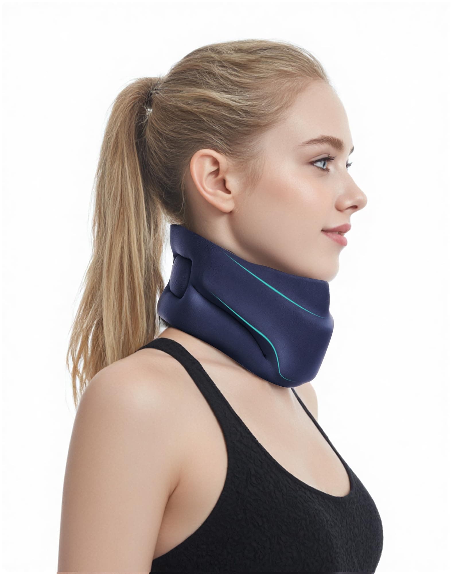 Neck Brace Cervical Collar Neck Support Blue S Size