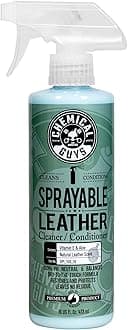 Chemical Guys Sprayable Leather Cleaner and Conditioner in One - Cleans, Conditions, and Protects Leather, Vinyl, Faux & More, Safe for Cars, Furniture & Apparel - 16 oz