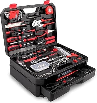KingTool 325 Piece Home Repair Kit, General Home/Auto Repair Set With Toolbox Storage Case and Drawer - Perfect for Homeowner, DIYer, Handyman