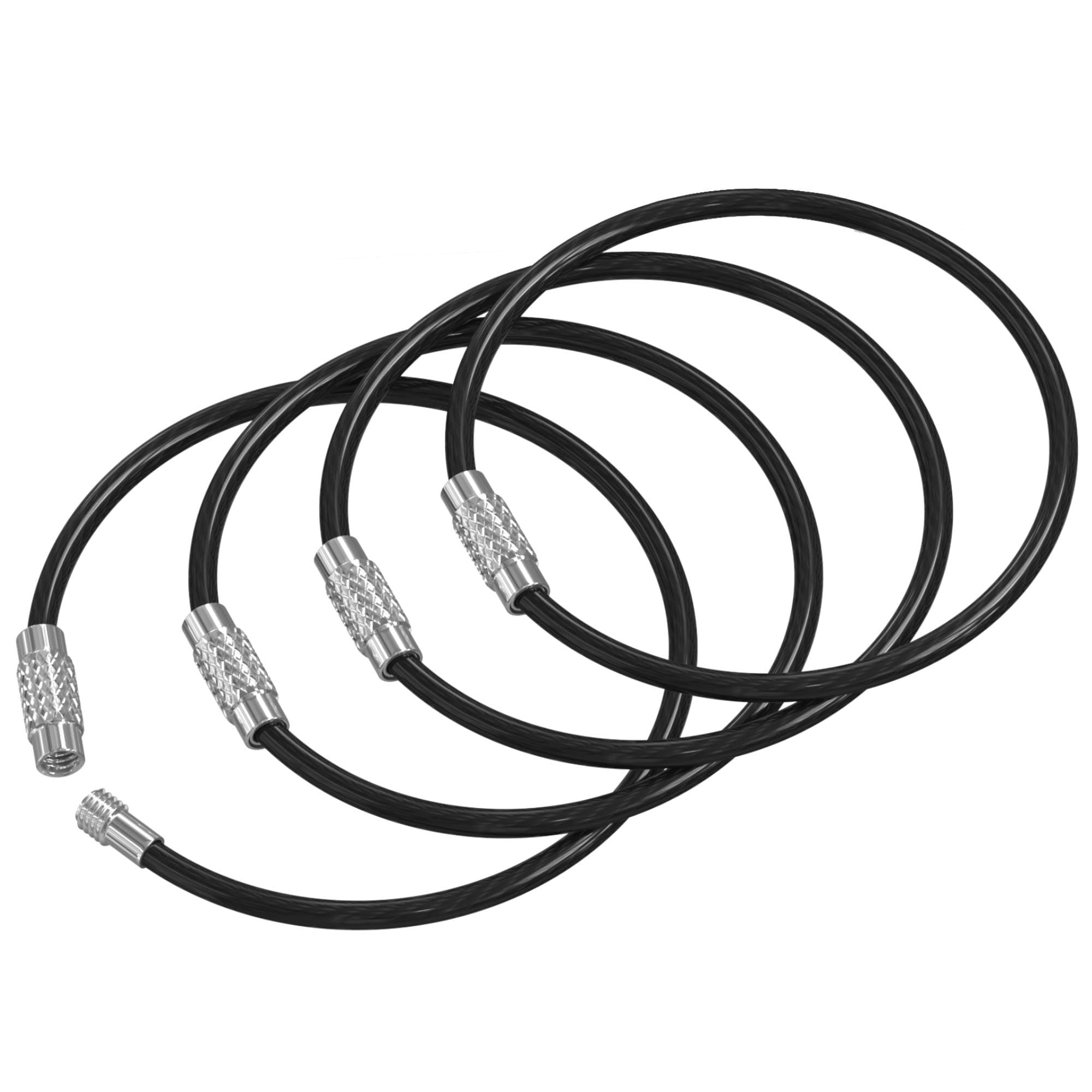 Silipac Black Wire Key Ring