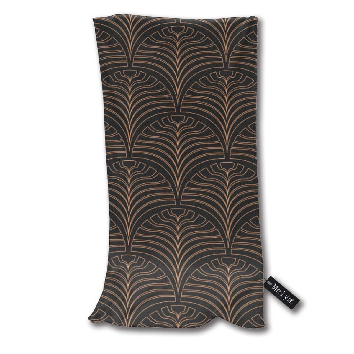 best gift Art Deco Seamless Pattern Gold On Black Hand Towels Beach Towel Instant Cool Ice Towel Gym Quick Dry Towel Microfibre Towel Cooling Sports Towel 12 X 27.5 Inch