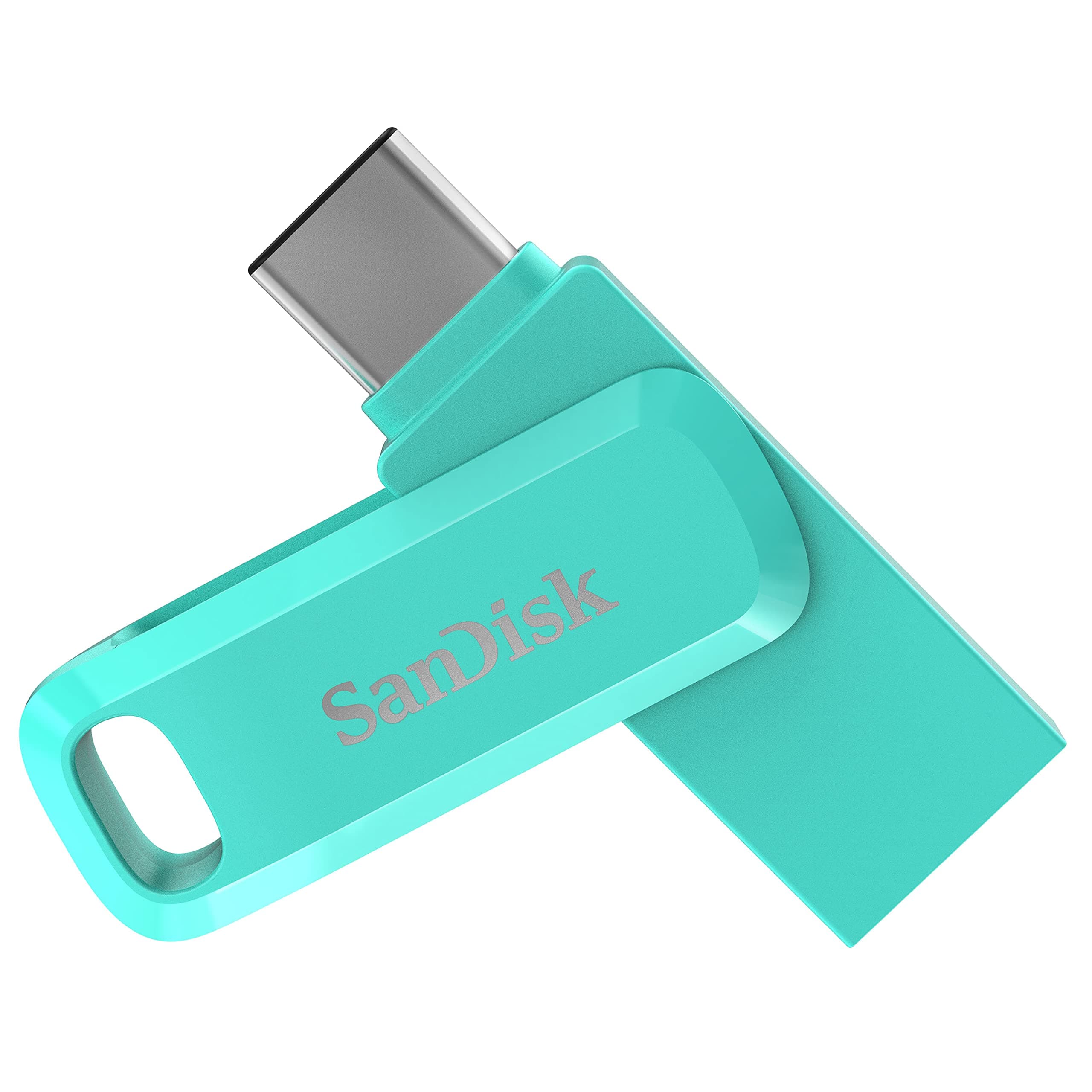 SanDisk 256GB Ultra Dual Drive Go USB Type-C Flash Drive, Mint Green - SDDDC3-256G-G46G