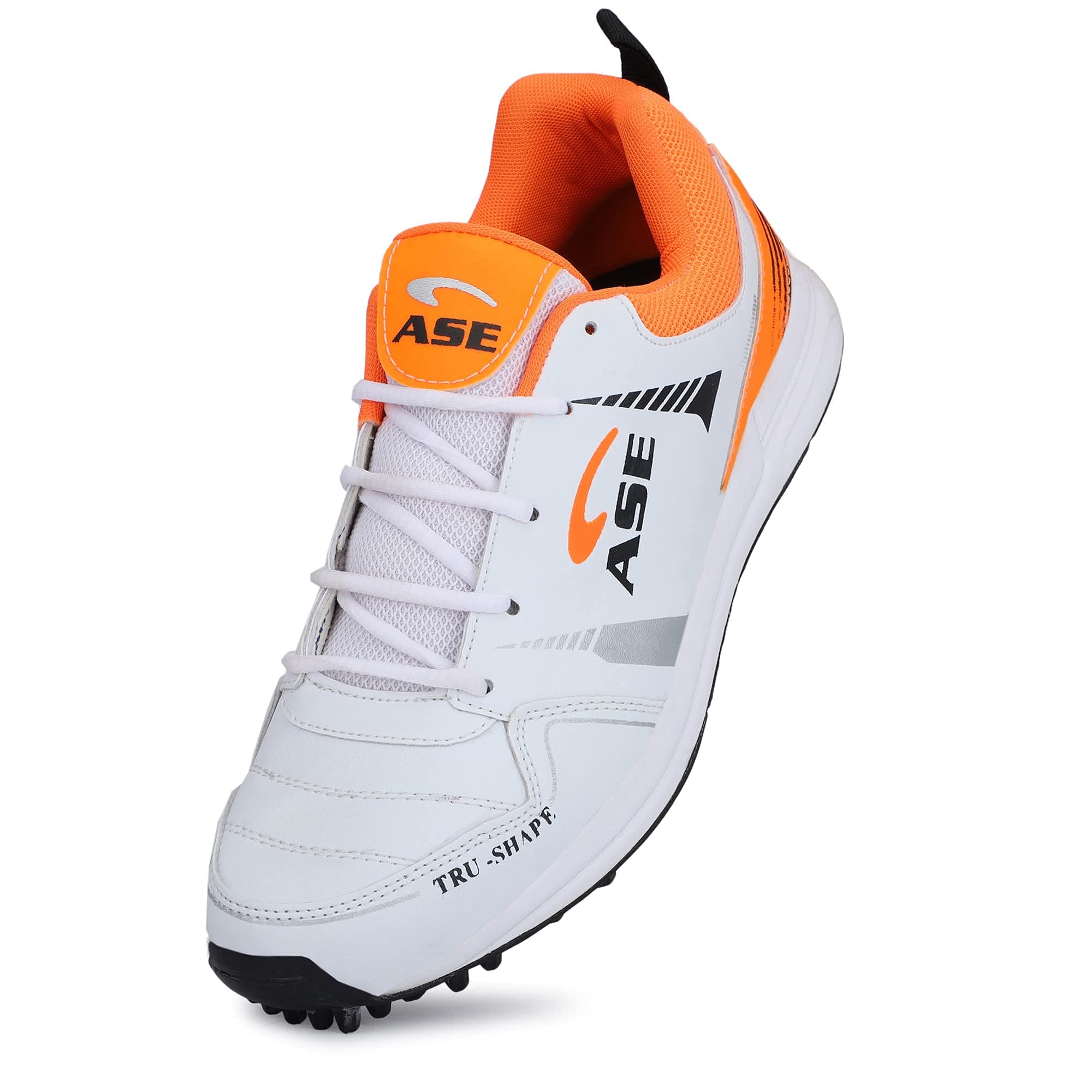 ASEMen's Professional Cricket Shoes (Orange, Numeric_4)
