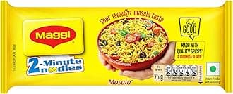 2-Minute Instant Noodles, Favourite Masala Taste, Masala Noodles With Goodness Of Iron, Made With Choicest Quality Spices, 280g/300g Pouch (weight may vary)