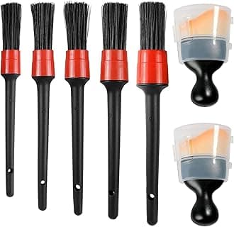 7PCS Car Detailing Brushes Auto Car Detailing Brush Set, Soft Hair Dashboard Air Vent Crevice Dusting Detail Cleaner,Brushes to Clean car Interior Accessories Tools for Decoration,Truck,SUV,RV