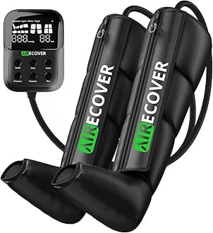 Air Compression Leg Massager, Cordless Recovery Boots for Circulation, Pain Relief, Lymphedema & Fast Recovery, 4H Battery Life
