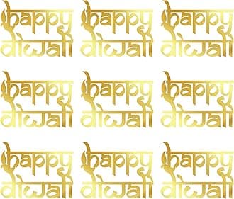 Happy Diwali Acrylic Gift tag, Mirror Acrylic Gift Tags, (lotusDesign) Happy Diwali Tags Happy Diwali Gift Decoration Tags Diwali Gift Tags (DESIGN NO 10)