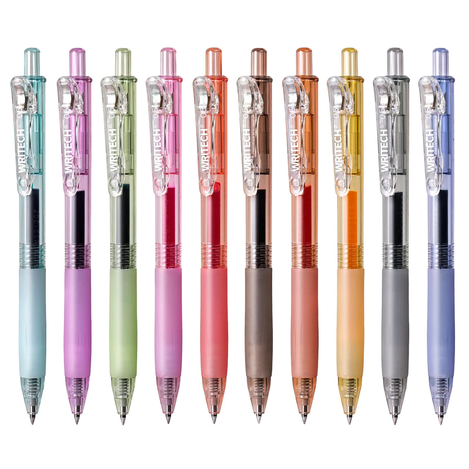 Retractable Gel Pens Quick Dry Ink Pens Fine Point 0.5mm Multicolor For Journaling, Drawing, Doodling, and Notetaking (Multicolor)