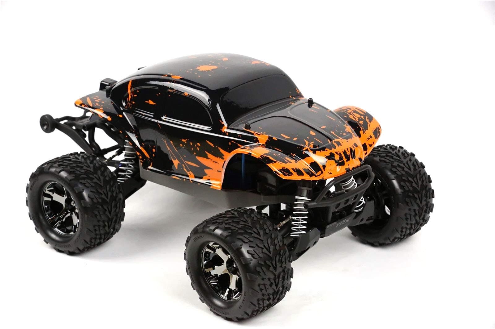 SummitLink Custom Body Muddy Orange Over Black Compatible for 1/10 Scale RC Car or Truck (Truck not Included) STB-BR-02