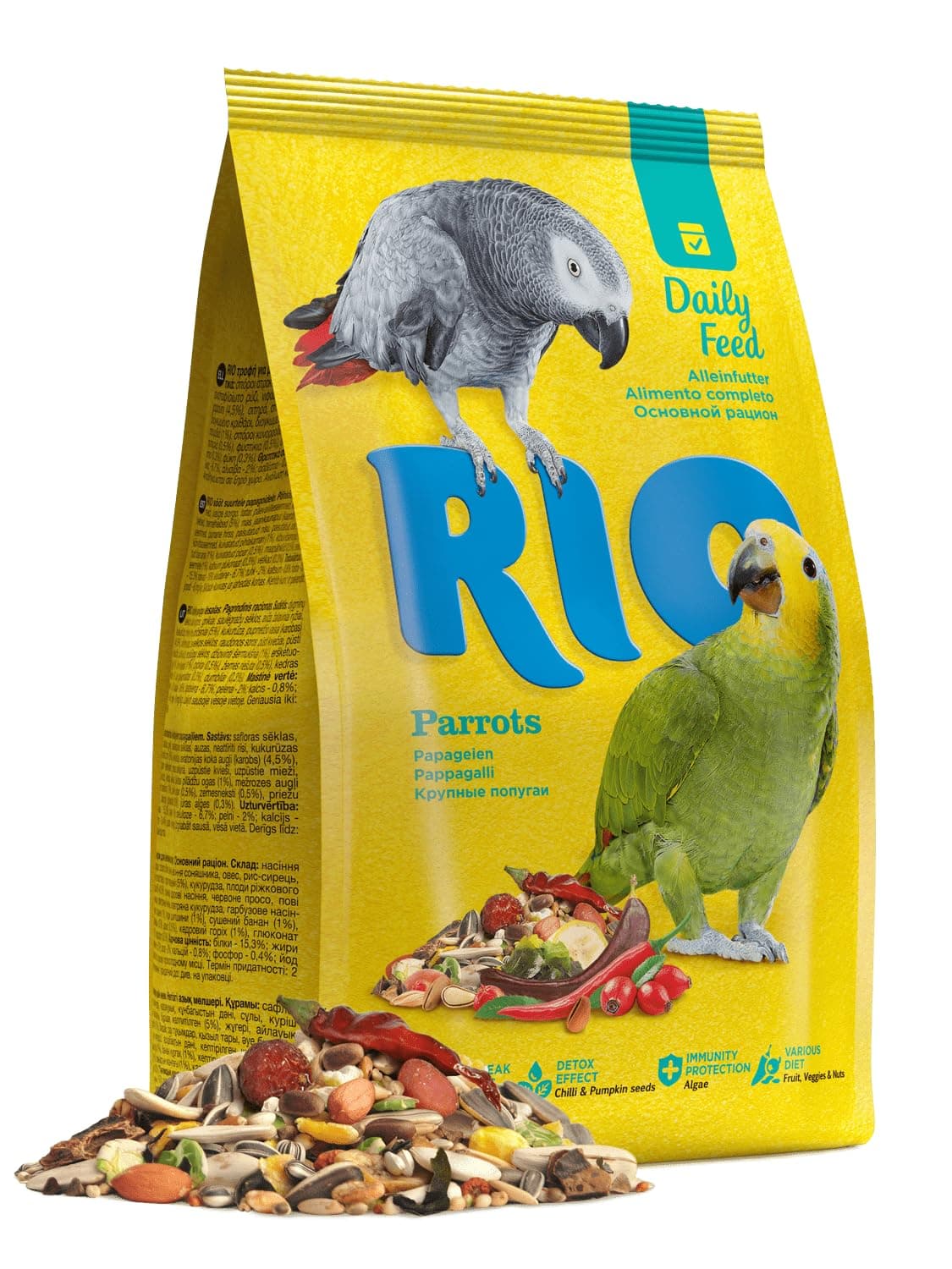RIO Daily Balanced Feed for Parrots,1 kg